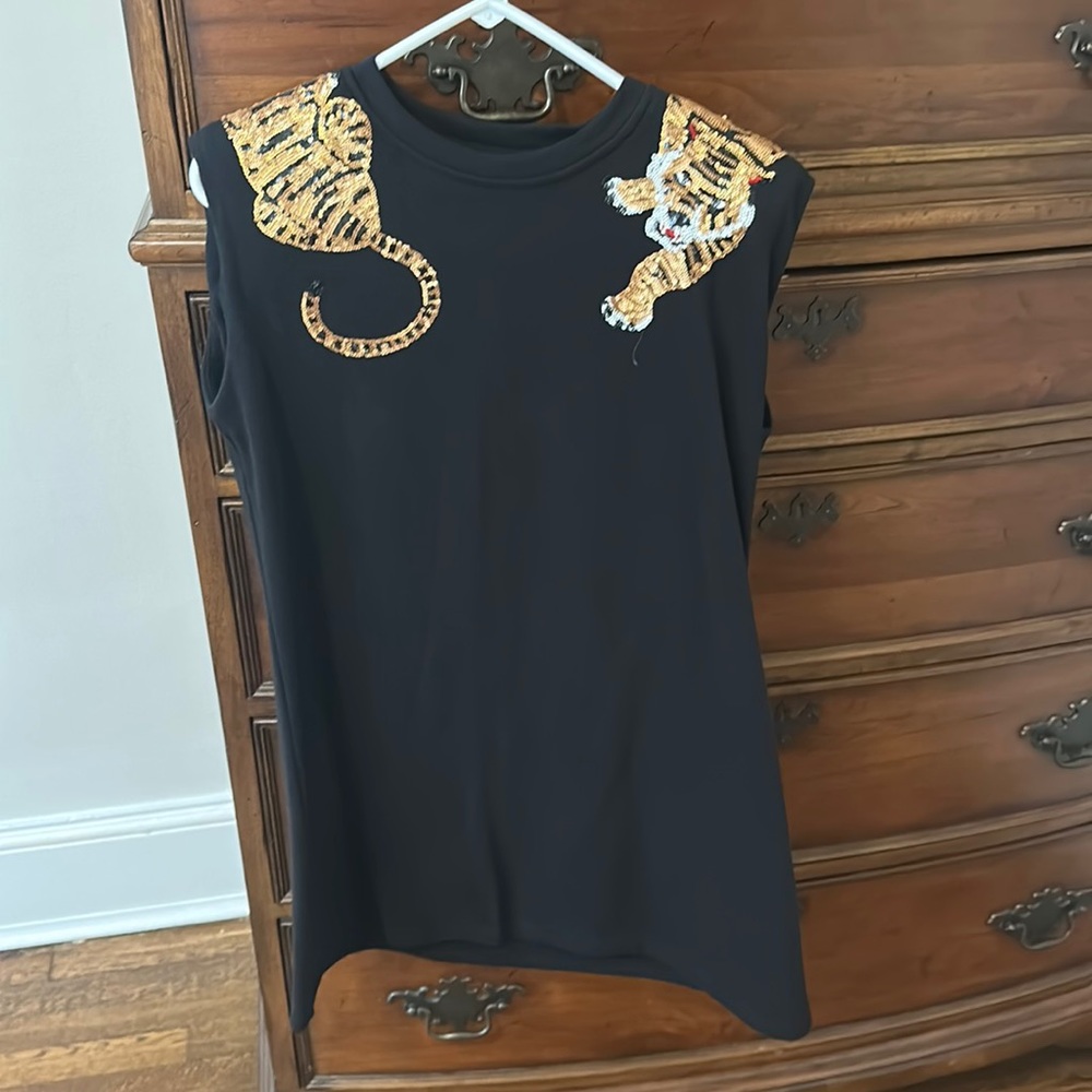 Queen of Sparkles crawling tiger dress